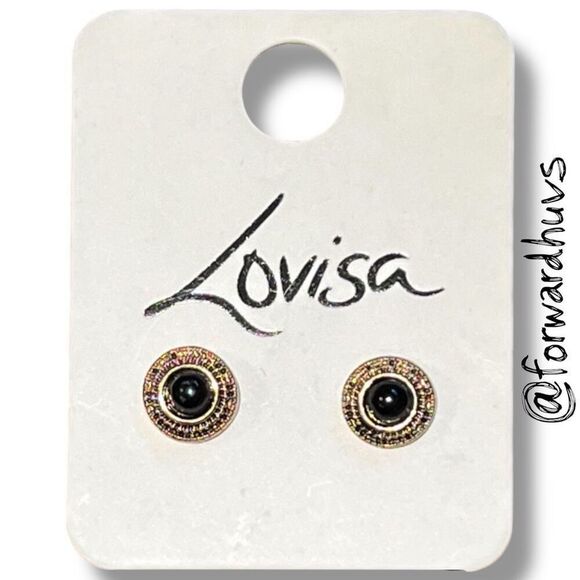 Bundle Sale 3 for $15 | LOVISA Stud Earrings – Black Center Stone - Picture 1 of 8